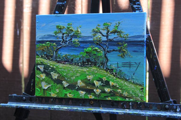 Original Abstract Landscape Painting by Lisa Elley