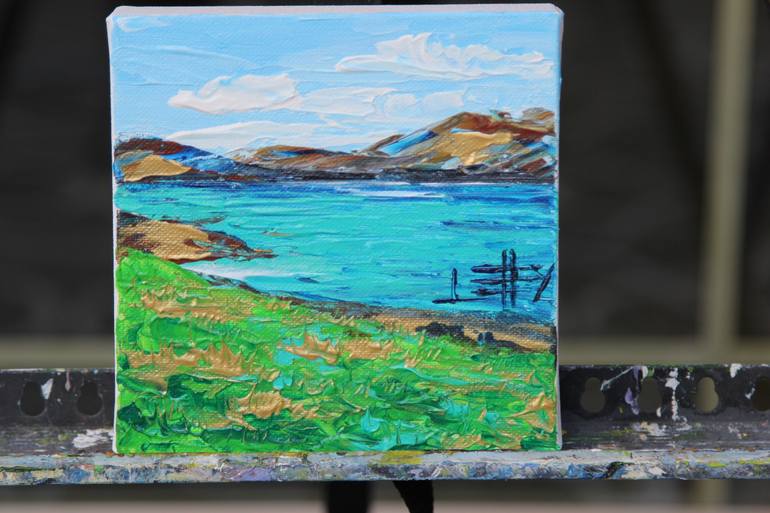 Original Abstract Landscape Painting by Lisa Elley