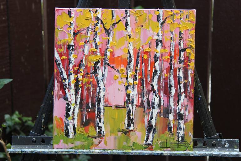 Original Abstract Seasons Painting by Lisa Elley