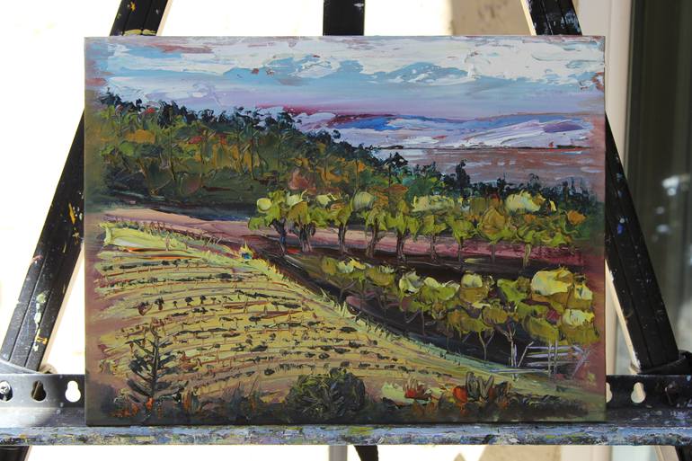 Original Abstract Landscape Painting by Lisa Elley