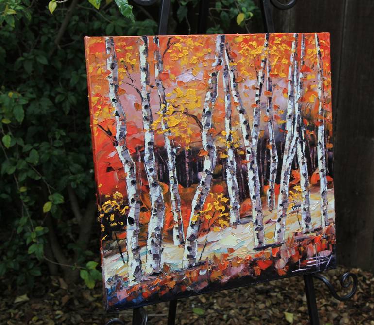 Original Abstract Landscape Painting by Lisa Elley
