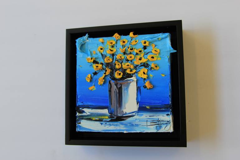 Original Expressionism Floral Painting by Lisa Elley