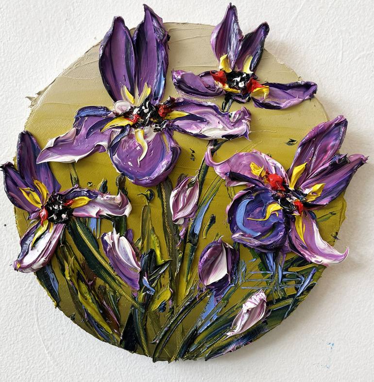 Irises in Violet - Print