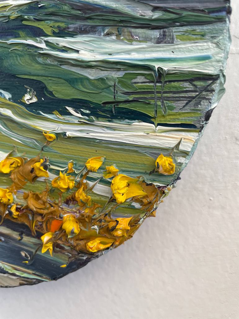 Original Impressionism Seascape Painting by Lisa Elley