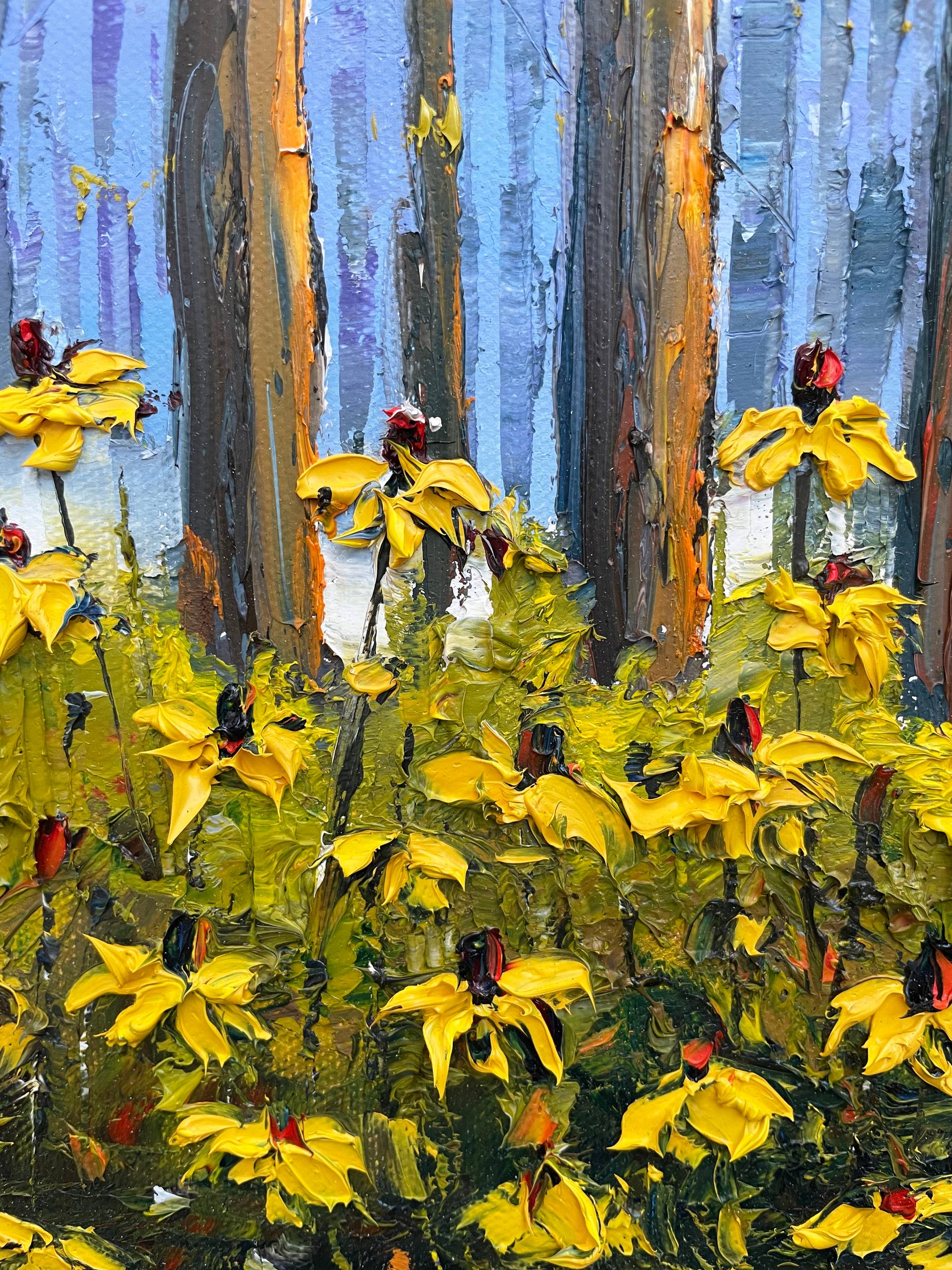 Lake Tahoe Painting Sequoia Original Art California Pine Trees Impasto ...