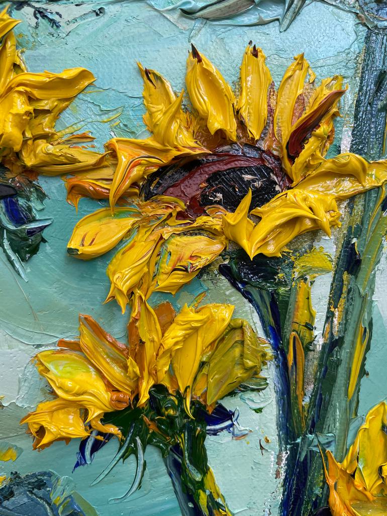 Original Impressionism Floral Painting by Lisa Elley