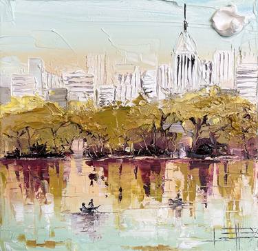 Print of Conceptual Cities Paintings by Lisa Elley