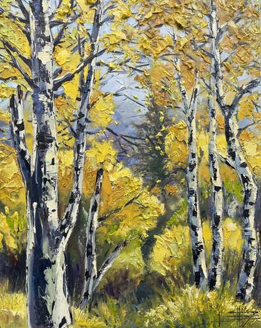 Print of Fine Art Tree Paintings by Lisa Elley