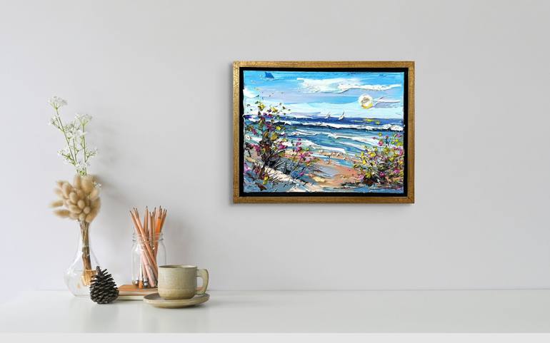 Original Beach Painting by Lisa Elley