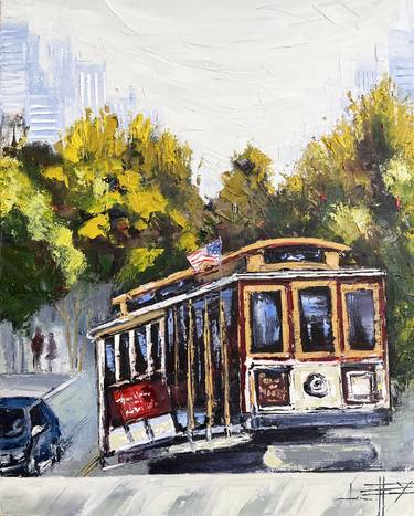 Print of Abstract Transportation Paintings by Lisa Elley