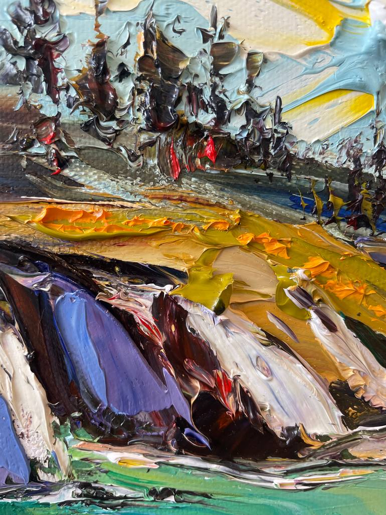 Original Expressionism Garden Painting by Lisa Elley
