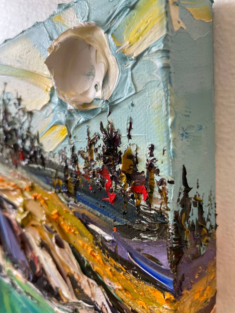 Original Expressionism Garden Painting by Lisa Elley