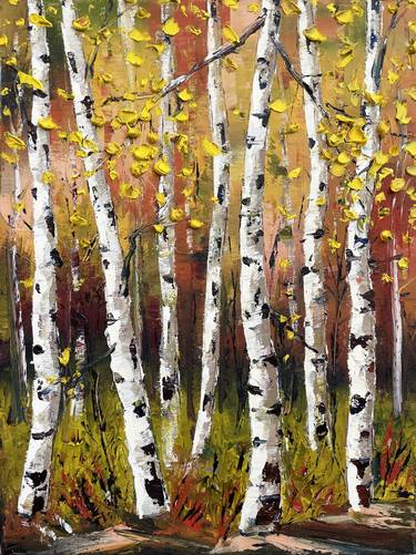 Original Abstract Expressionism Landscape Paintings by Lisa Elley