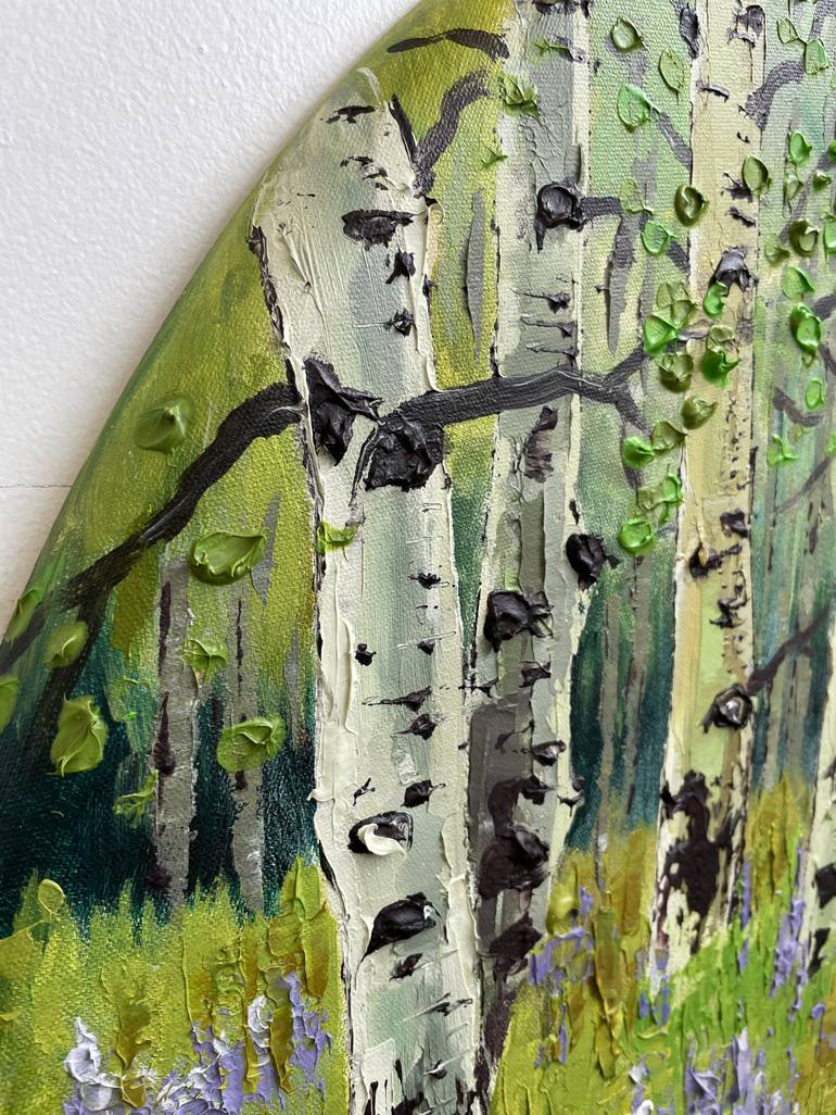Original Abstract Tree Painting by Lisa Elley