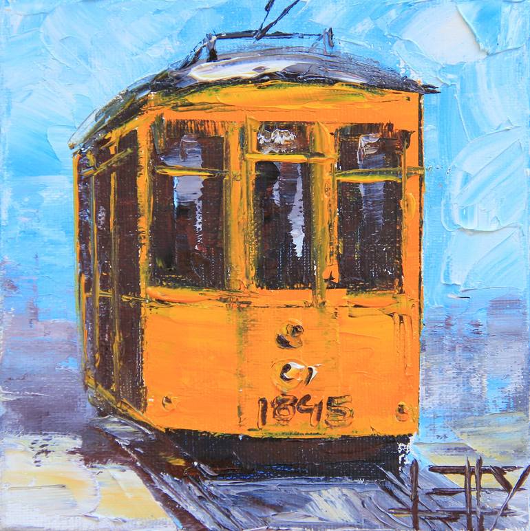Original Transportation Painting by Lisa Elley