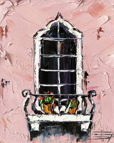 Original Expressionism Architecture Paintings by Lisa Elley