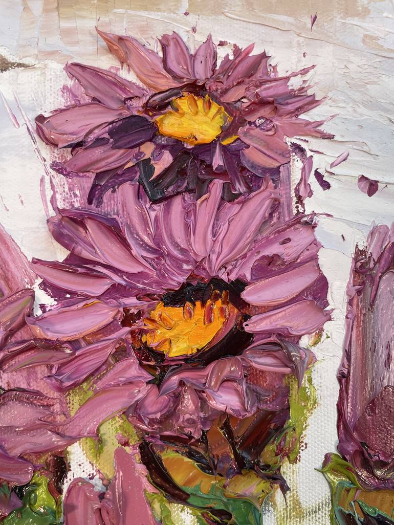 Original Fine Art Floral Painting by Lisa Elley