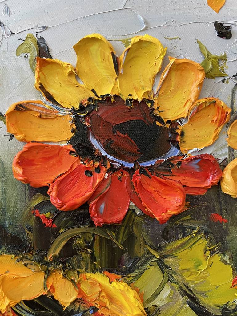 Original Floral Painting by Lisa Elley