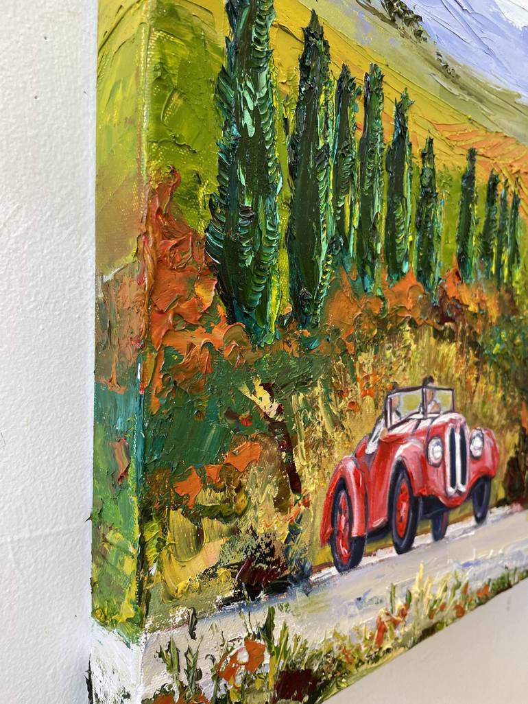 Original Automobile Painting by Lisa Elley