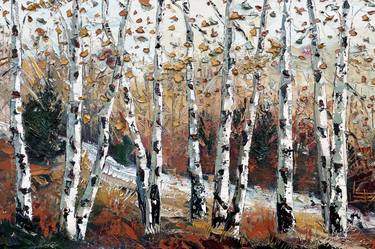 Print of Expressionism Tree Paintings by Lisa Elley