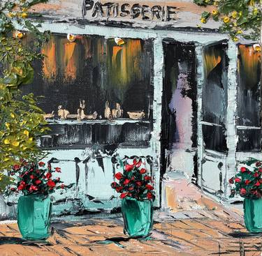 Original Expressionism Cities Paintings by Lisa Elley