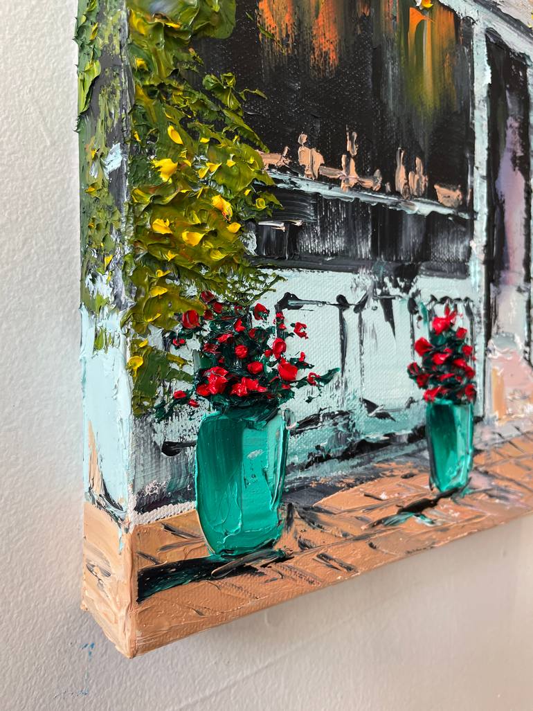 Original Expressionism Cities Painting by Lisa Elley