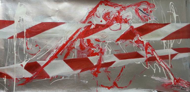 Original Body Painting by Dominique Selen | Figurative Art on Canvas | when the soul wants to break out