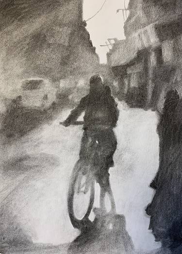 Original Bike Drawings by Hanna Waite