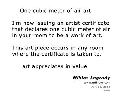 One Cubic Meter Of Air Art thumb