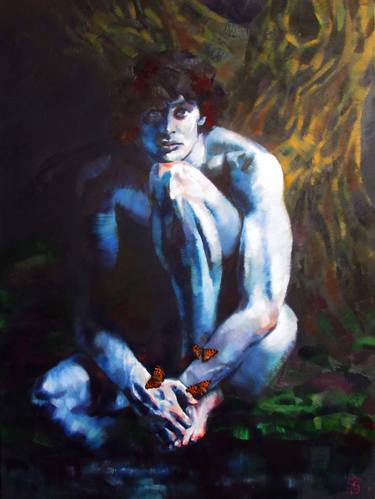 Print of Figurative Men Paintings by Kateryna Bortsova