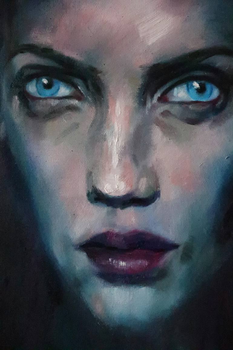 Original Surrealism People Painting by Kateryna Bortsova