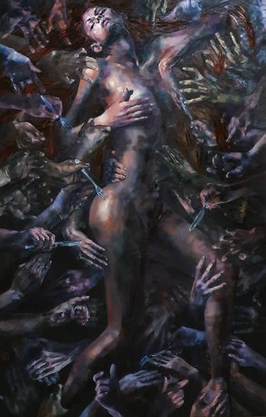 Original Nude Paintings by Kateryna Bortsova
