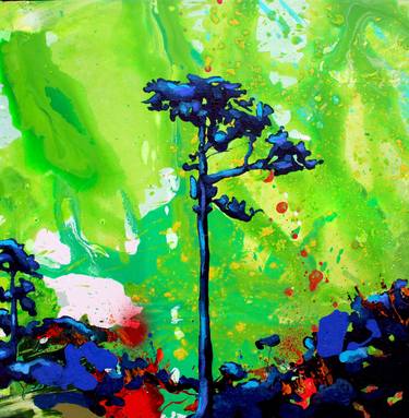 Original Expressionism Botanic Painting by Carles Azcon Jutgla