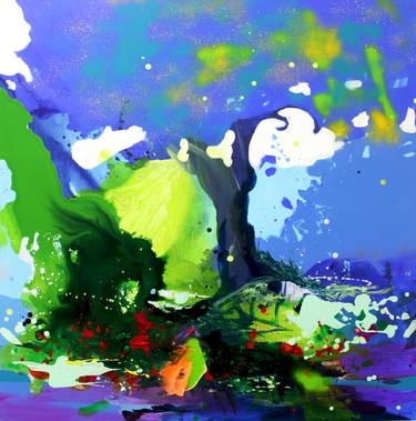 Original Abstract Landscape Paintings by Carles Azcon Jutgla