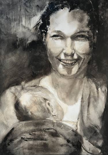 Original Portraiture Family Paintings by Rosel Marci