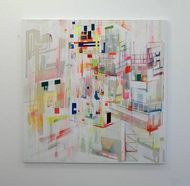 Original Abstract Architecture Paintings by Olivia Peake