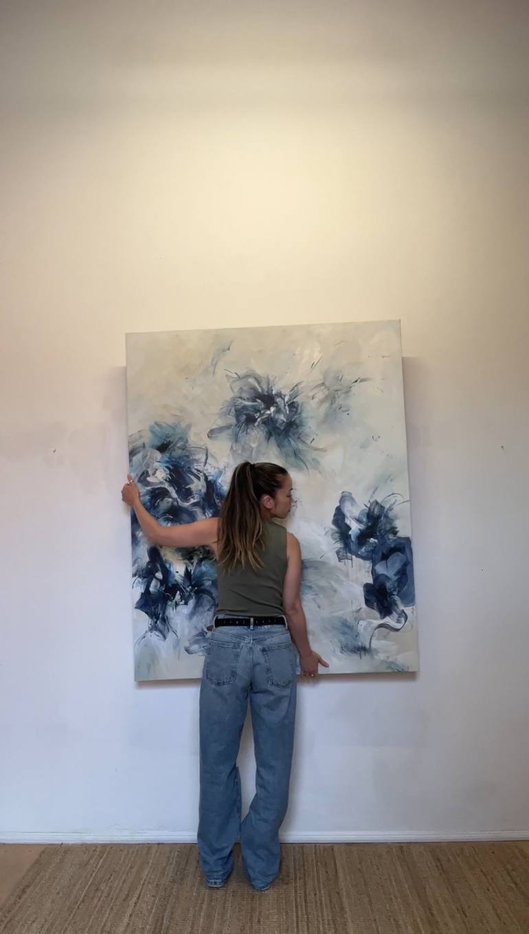 Original Abstract Expressionism Abstract Painting by Jocelyn Teng