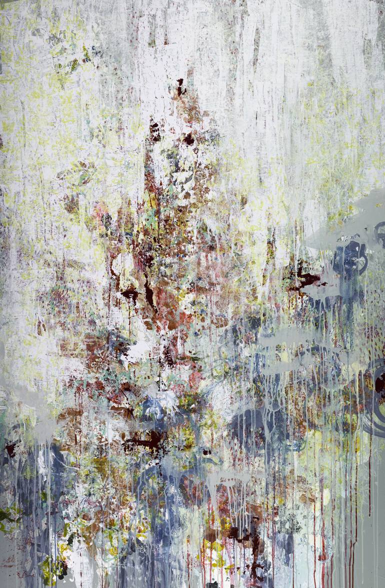 Ode to Cy Twombly Painting by Kathryn Neale | Saatchi Art