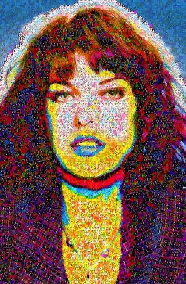 Milla Jovovich abstract Portrait thumb