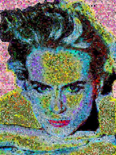 Original Abstract Celebrity Collage by John Lijo Bluefish