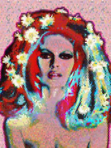 Brigitte Bardot abstract  wall Collage thumb