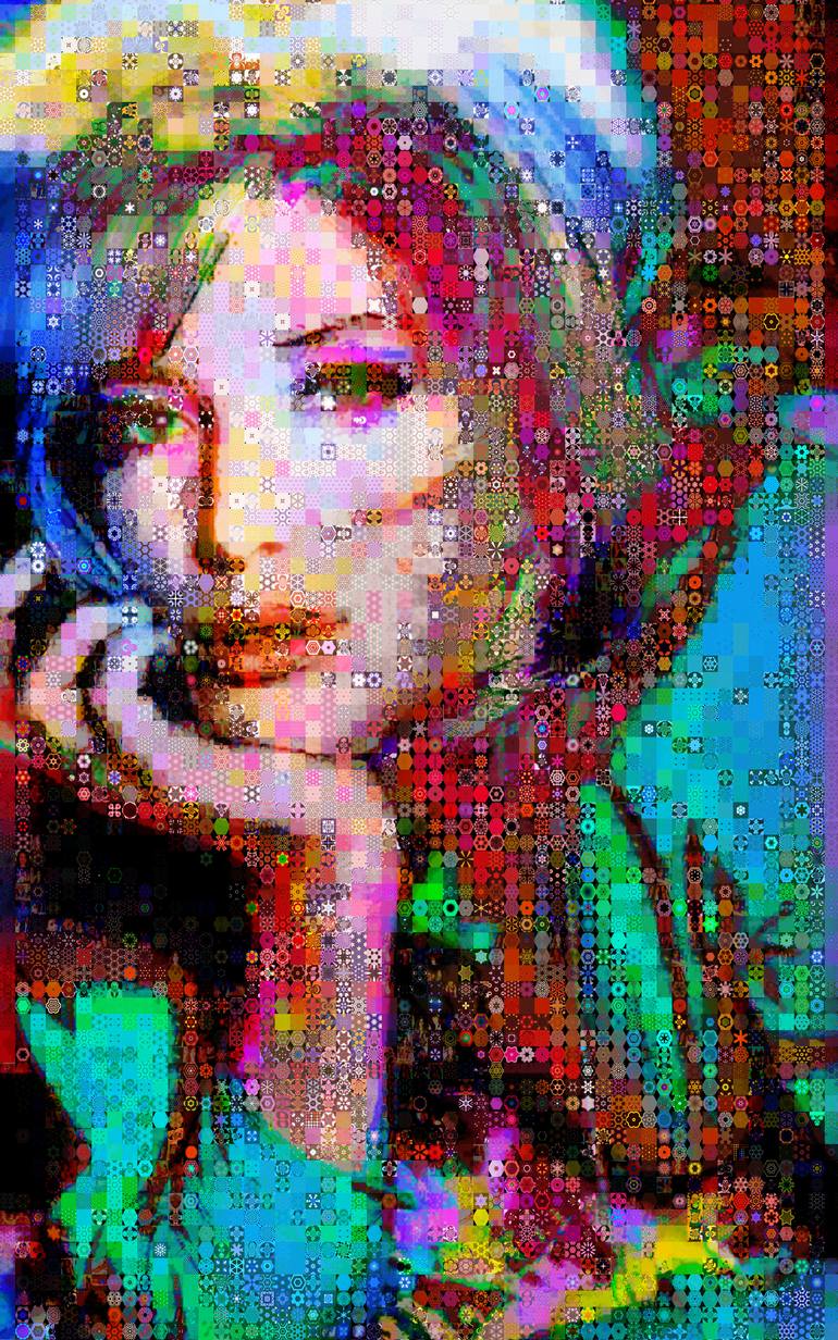 Monica Vitti Abstract Wall Collage Collage by John Lijo Bluefish | Saatchi  Art