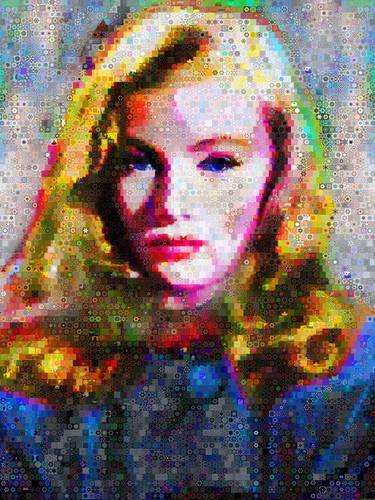 Original Pop Art Abstract Collage by John Lijo Bluefish