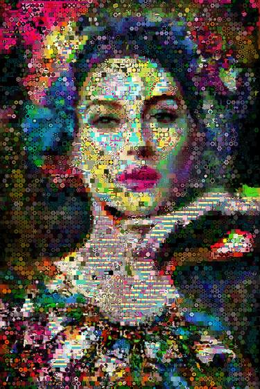 Original Abstract Pop Culture/Celebrity Collage by John Lijo Bluefish