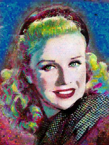Ginger Rogers Abstract Collage thumb