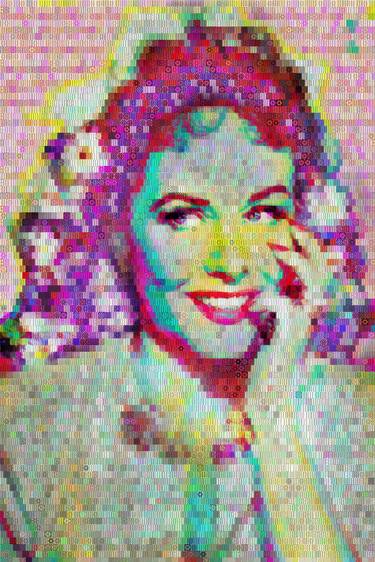 Original Abstract Pop Culture/Celebrity Collage by John Lijo Bluefish