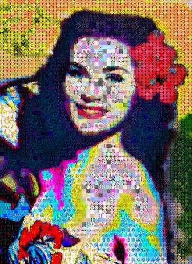 Original Pop Art Celebrity Collage by John Lijo Bluefish