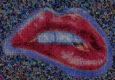 Original Pop Art Nude Collage by John Lijo Bluefish