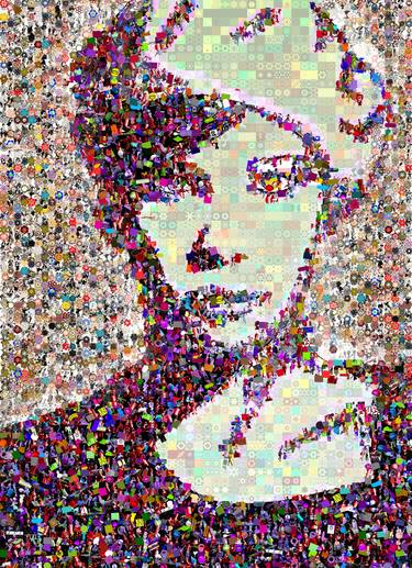 Original Pop Art Celebrity Collage by John Lijo Bluefish