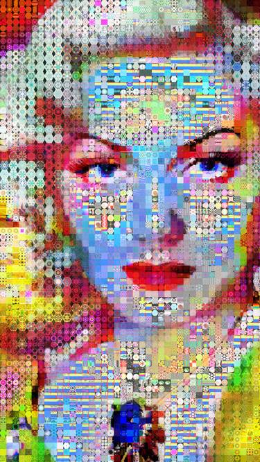 Lana Turner abstract Collage thumb